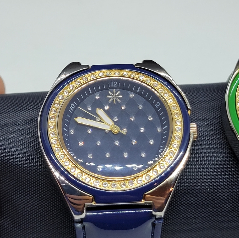 Isaac Mizrahi Blue and Green Women's Watches - Picture 3 of 6